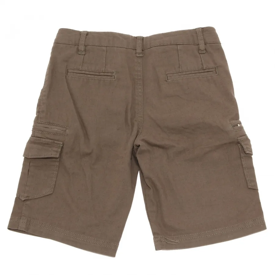 1520T bermuda bimbo  ASTON MARTIN verde militare short kid
