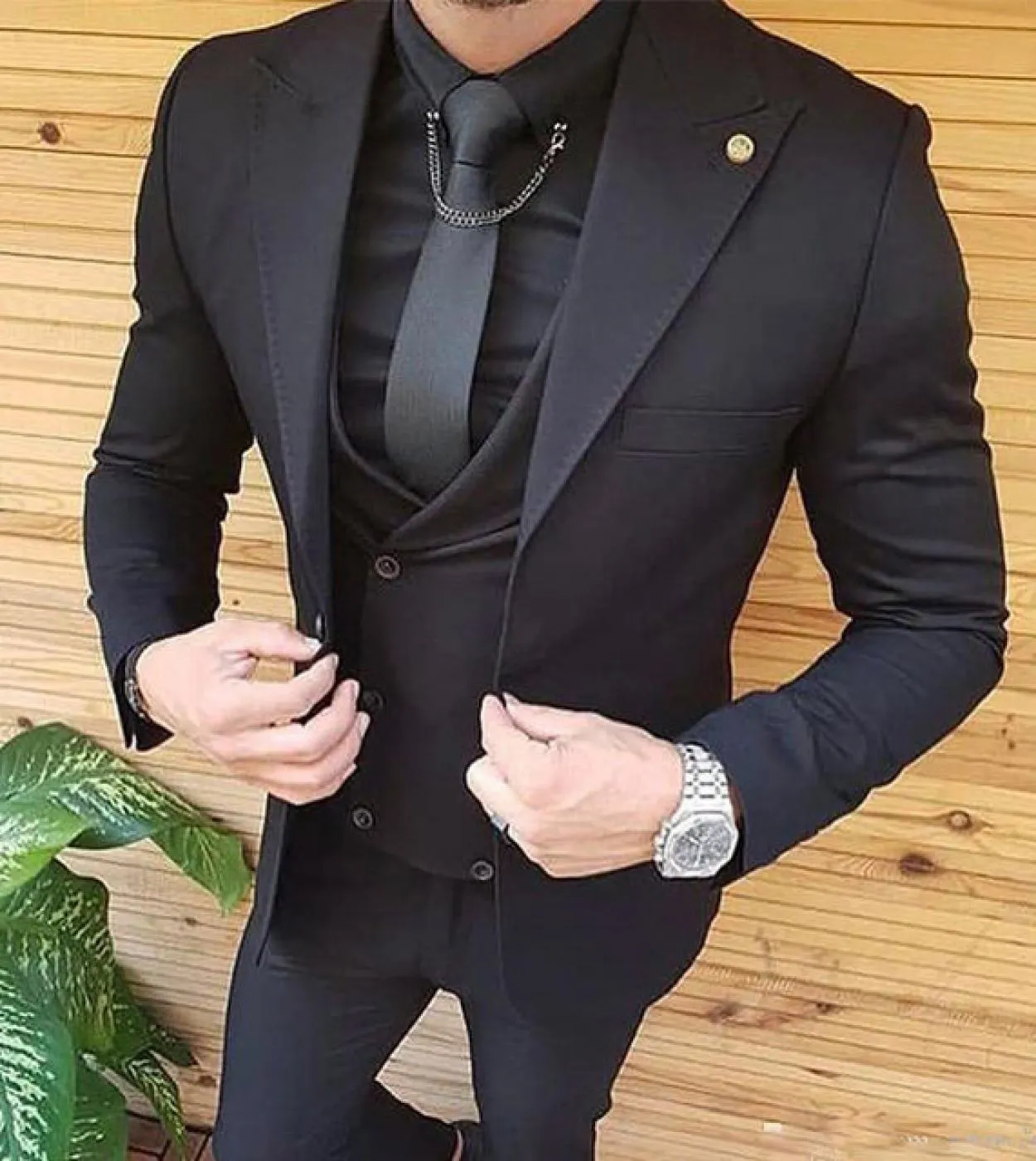 2023 Moda uomo Slim 3 pezzi Giacca da lavoro Blazer Abito Cappotto Gilet Gilet Pantaloni Pantaloni Traje Caballero Hombre