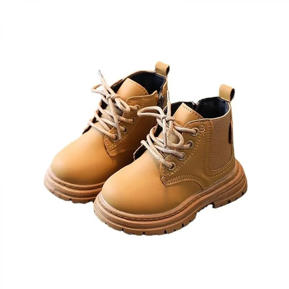 2024 stivali da ragazza autunno inverno nuovi stivali corti per bambini con fondo morbido peluche caldo scarpe da bambino per ba
