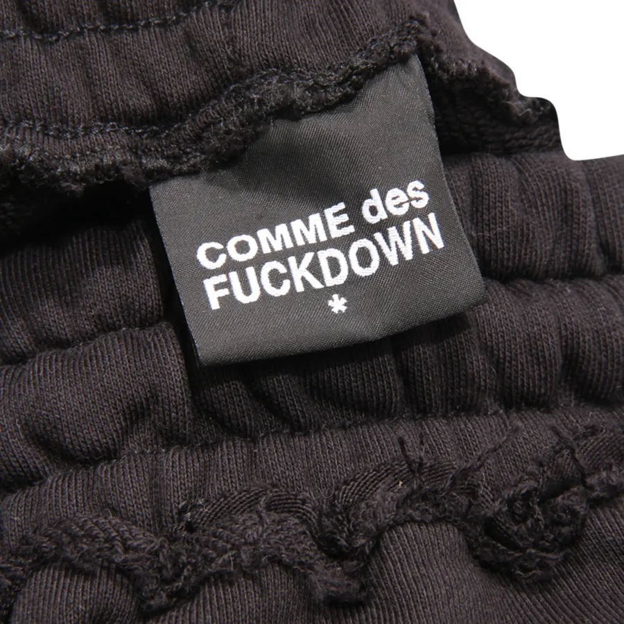 4746AS pantalone tuta uomo COMME DES FUCKDOWN man sweatpants black