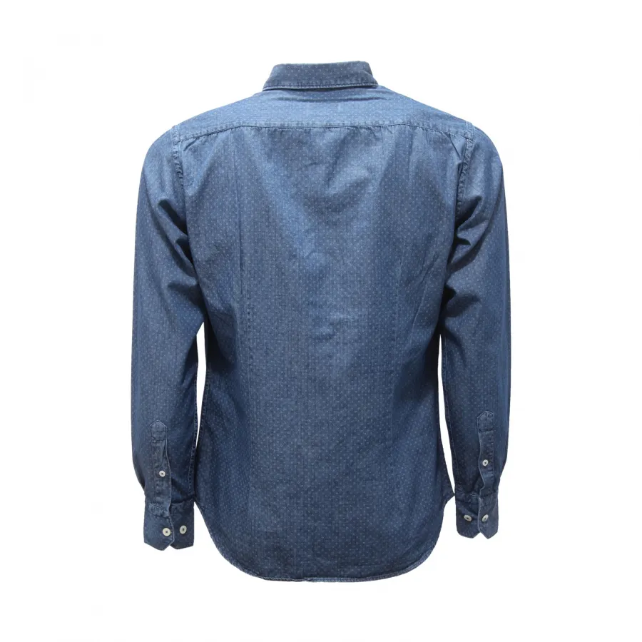 5594AS camicia uomo BROUBACK man denim shirt blue