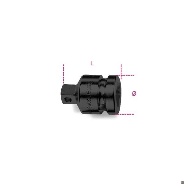 728/15 - RACCORDO MACCHINA CON ATTACCO QUADRO FEMMINA 3/4” E MASCHIO 1/2” - BETA UTENSILI 007280810
