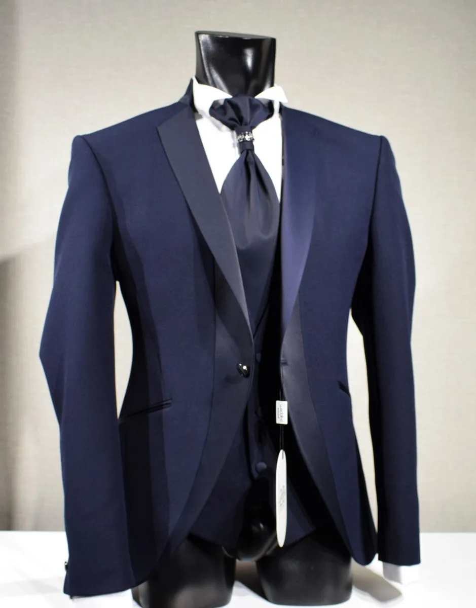 Abito smoking moderno blu musani slim fit