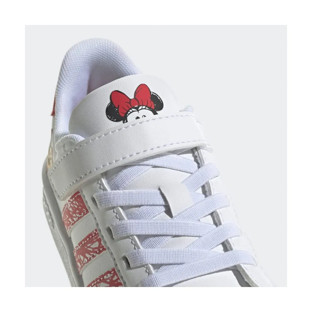 ADIDAS GRANDCOURT DISNEY - SCARPE - BAMBINA - BIANCO-ROSSO - GZ3318
