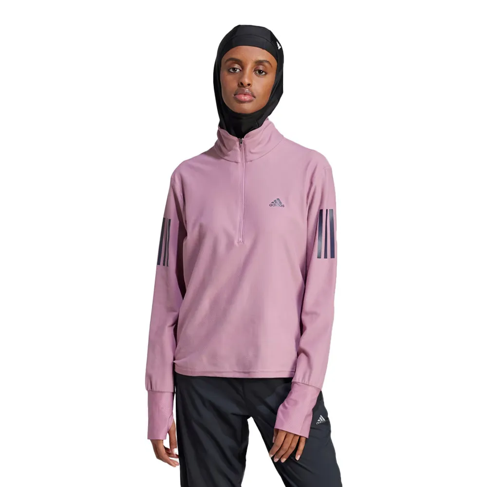 adidas Own The Run Half Cerniera per donna Top - AW23