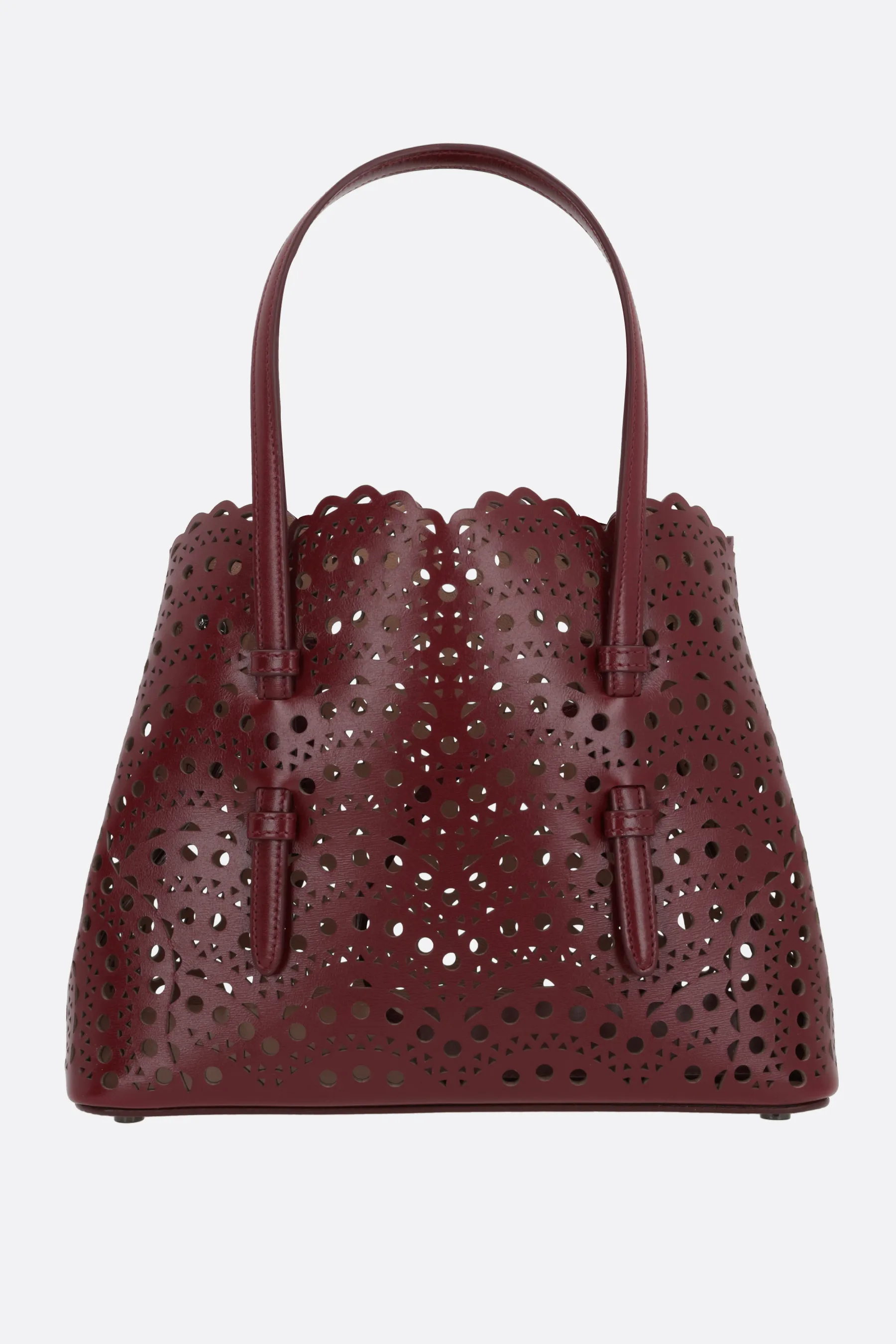  ALAIA borsa tote Mina 25 in pelle laserata 