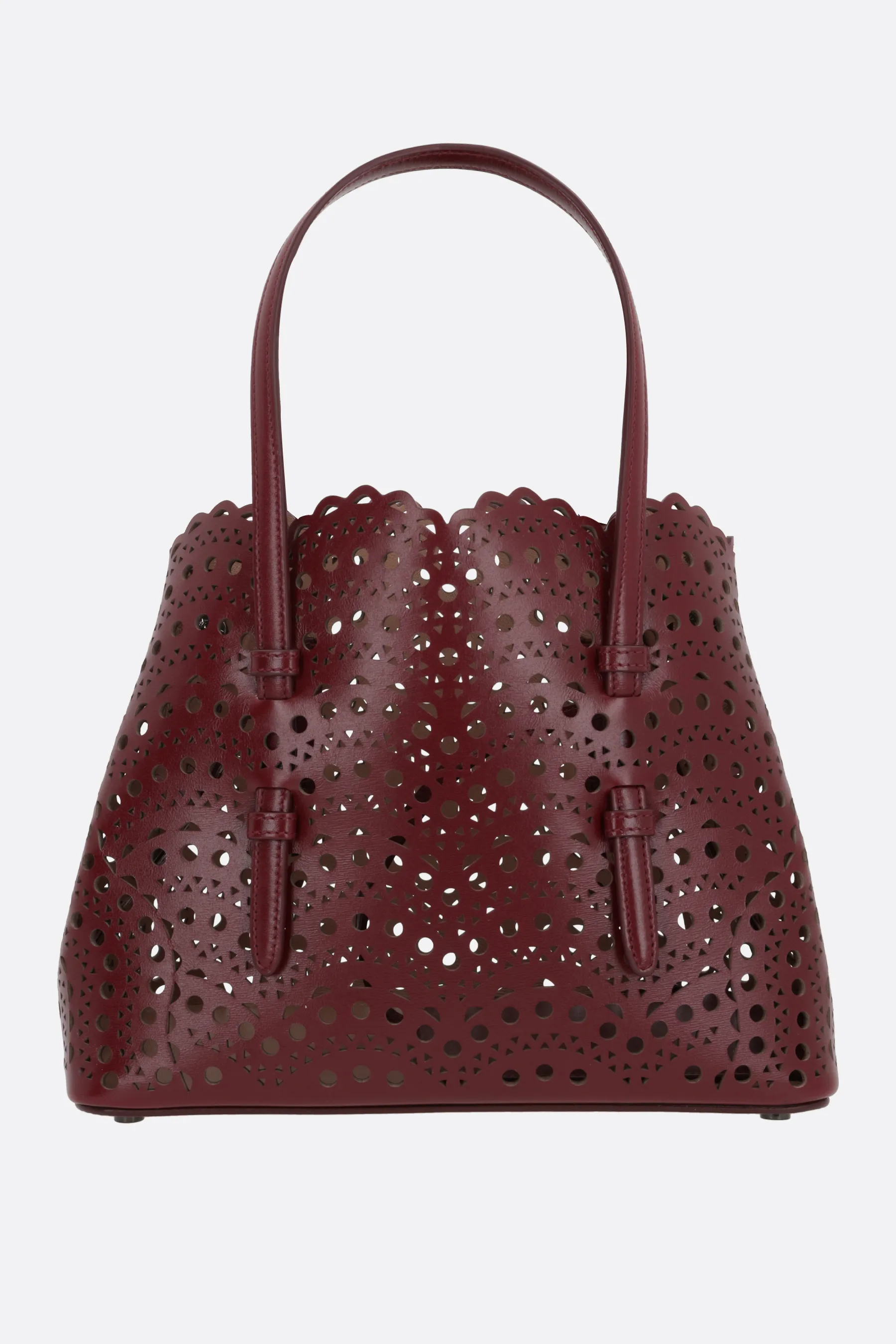  ALAIA borsa tote Mina 25 in pelle laserata 