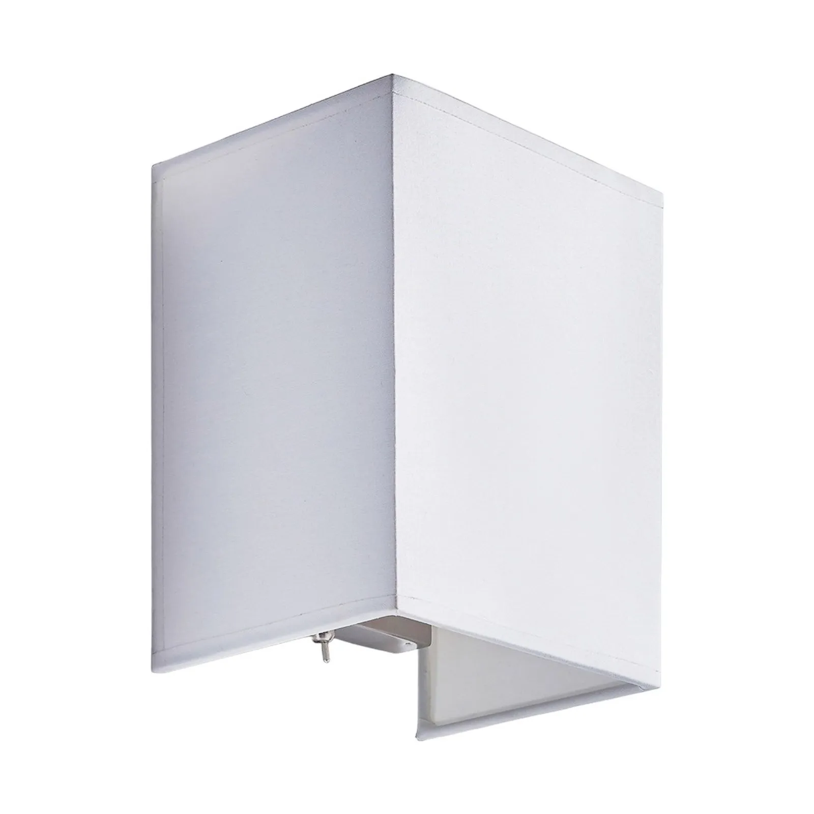 Annalisa - lampada da parete quadrata in tessuto