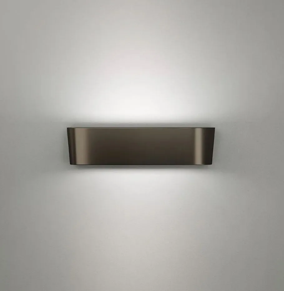 Applique Led 22w Per Interni Alluminio Moro 35 cm Aki Sforzin