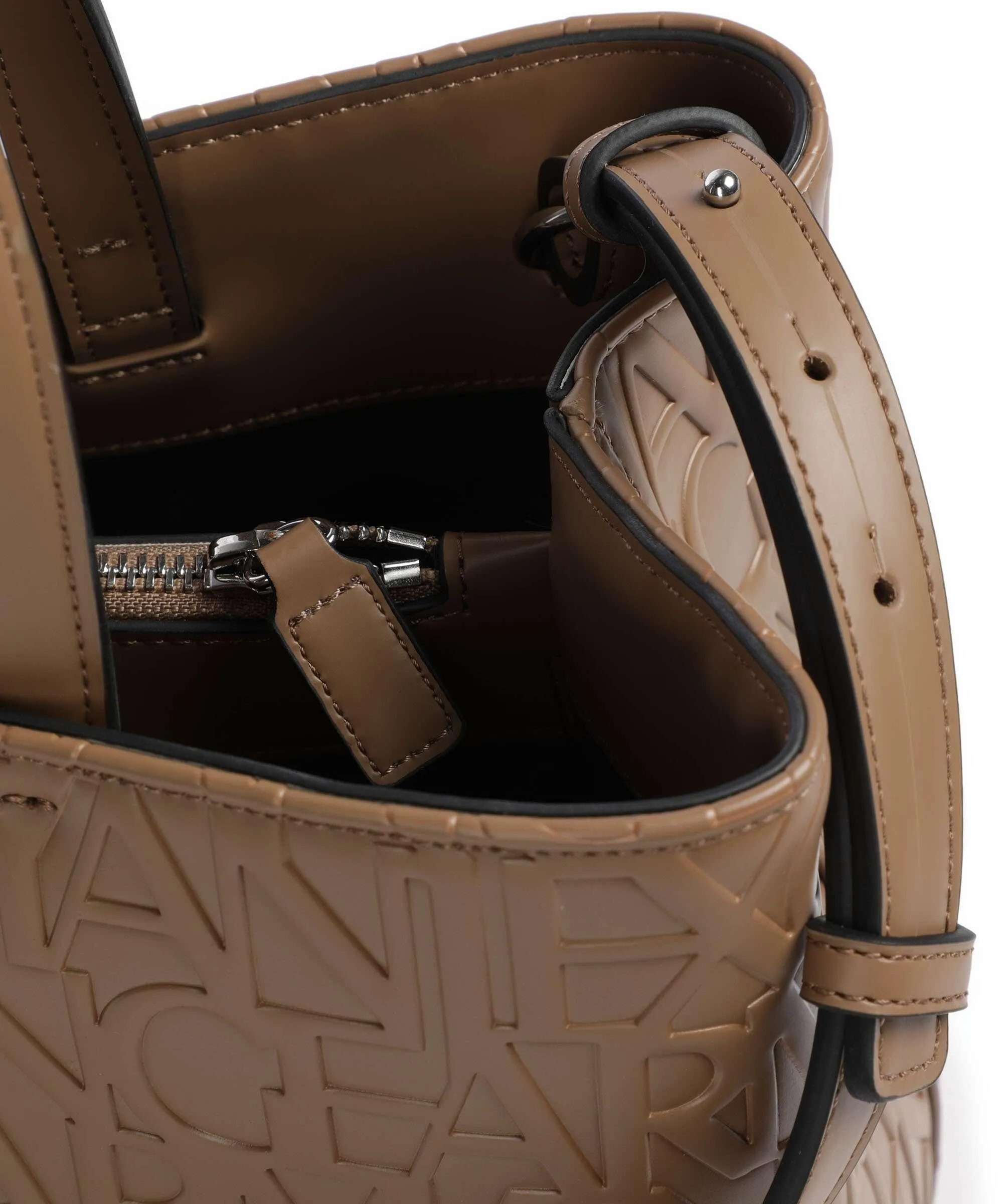  Armani Exchange Liz M Borsa a mano pelle sintetica marrone  