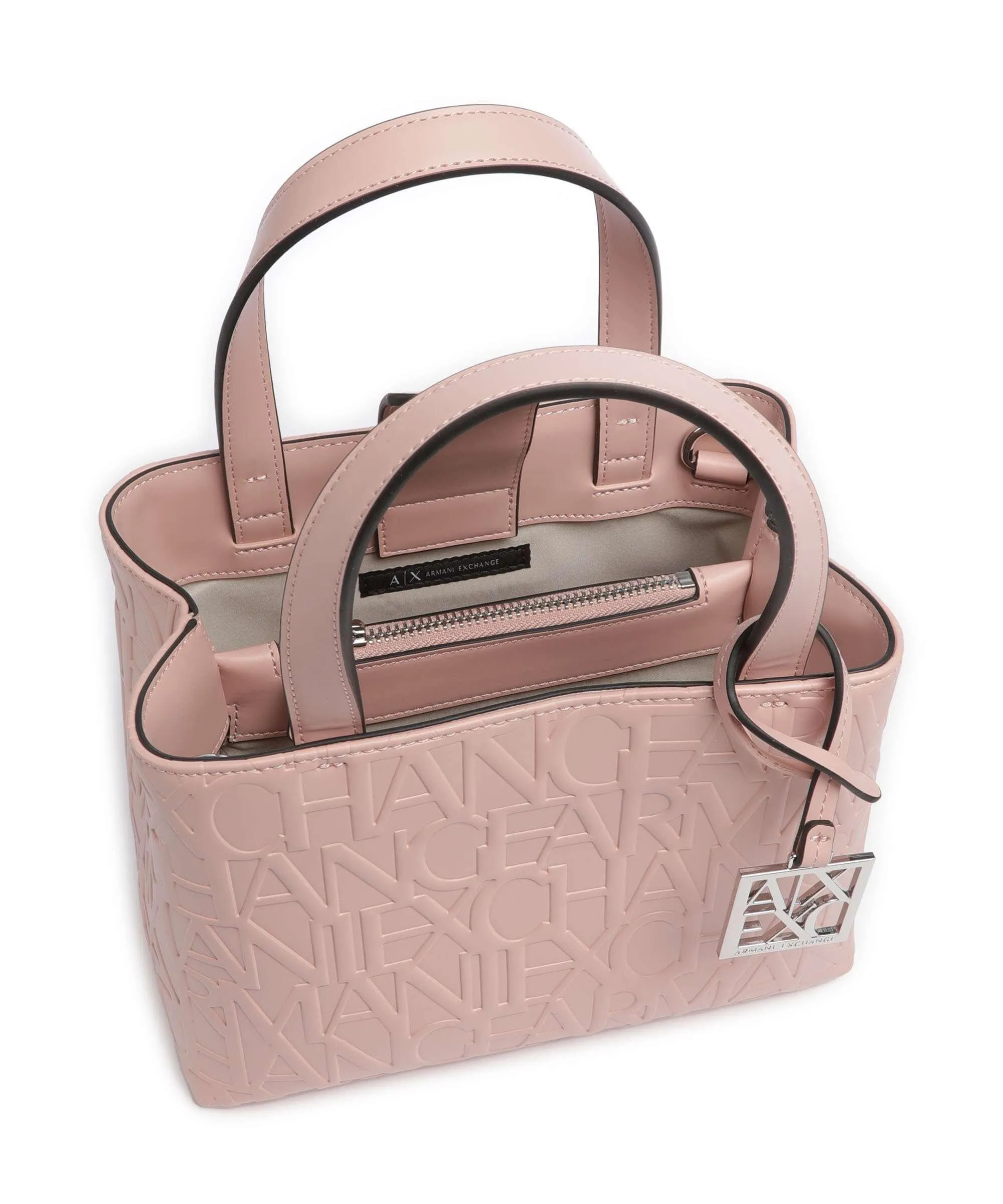  Armani Exchange Liz S Borsa a mano pelle sintetica rosa  
