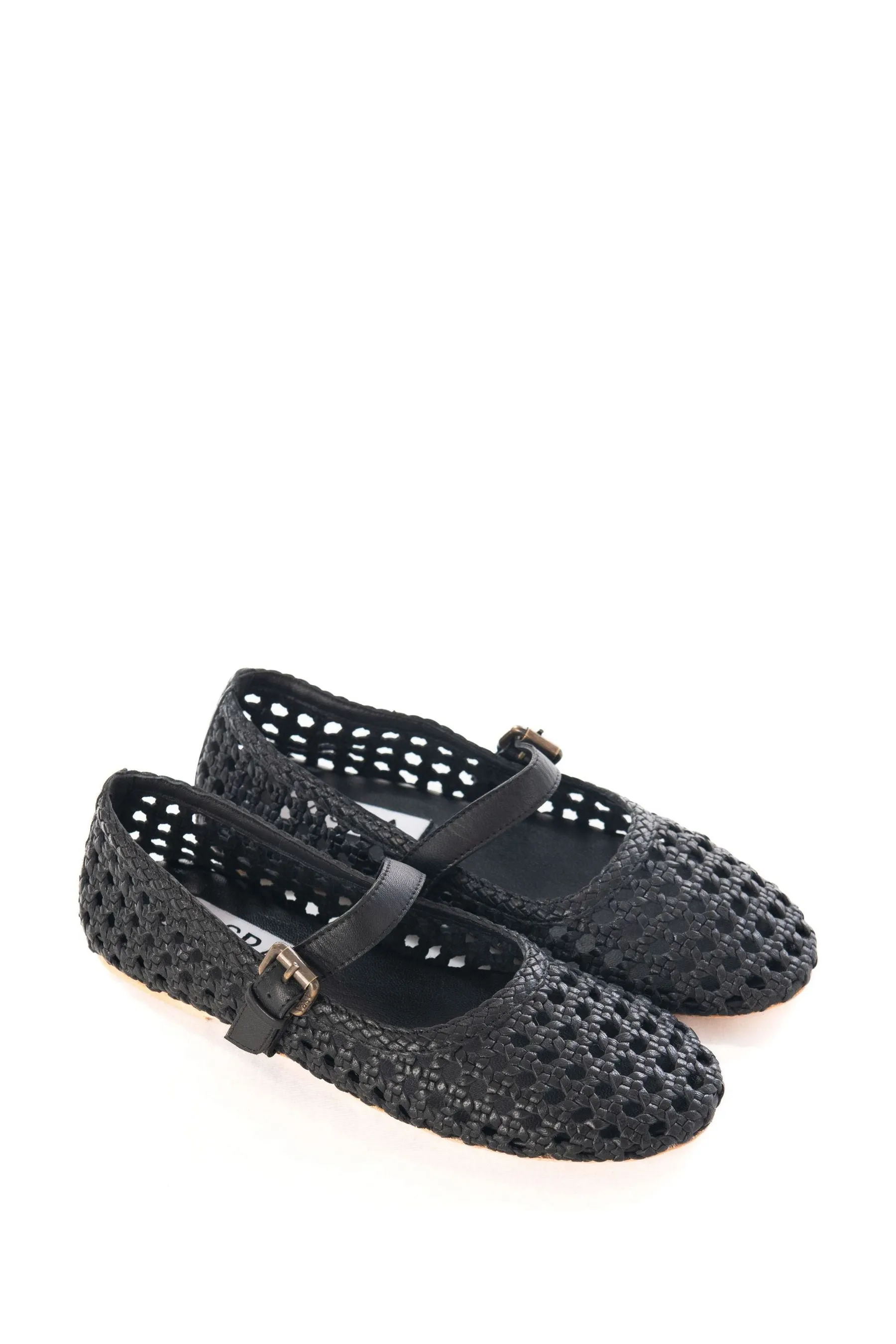 ASRA London - Neve - Scarpe da ginnastica con cinturini in pelle Ballerine Nero - Scarpe