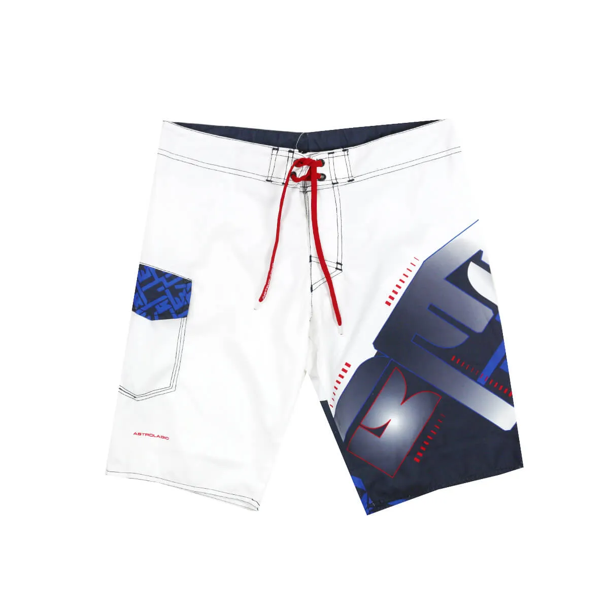 Ast costume uomo bermuda colore bianco fantasia