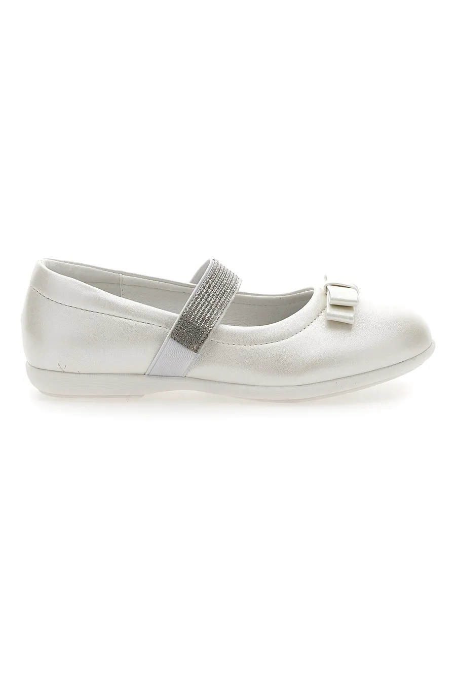 Ballerine Bianco Perlato Con Strass Energy 522