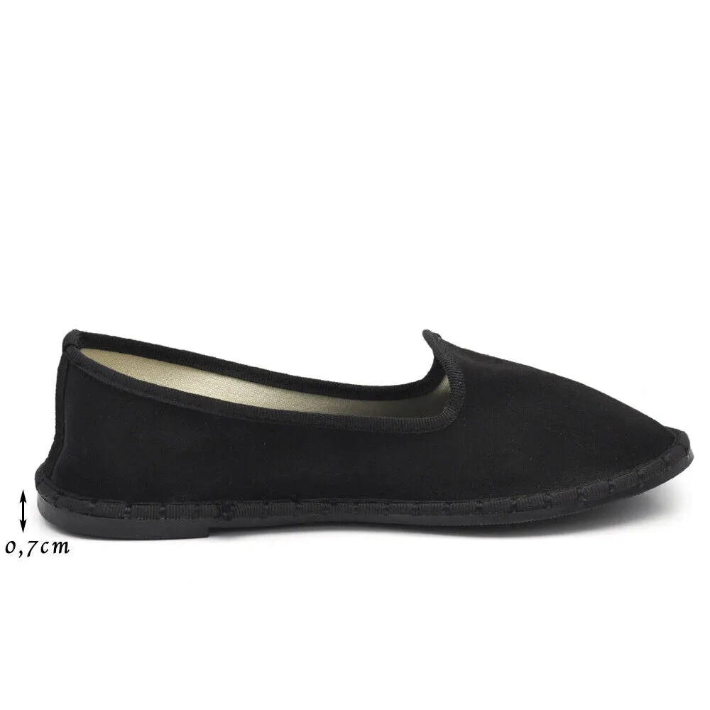 Ballerine Friulane Scarpe Veneziane Donna In Velluto o ecopelle laminato 608