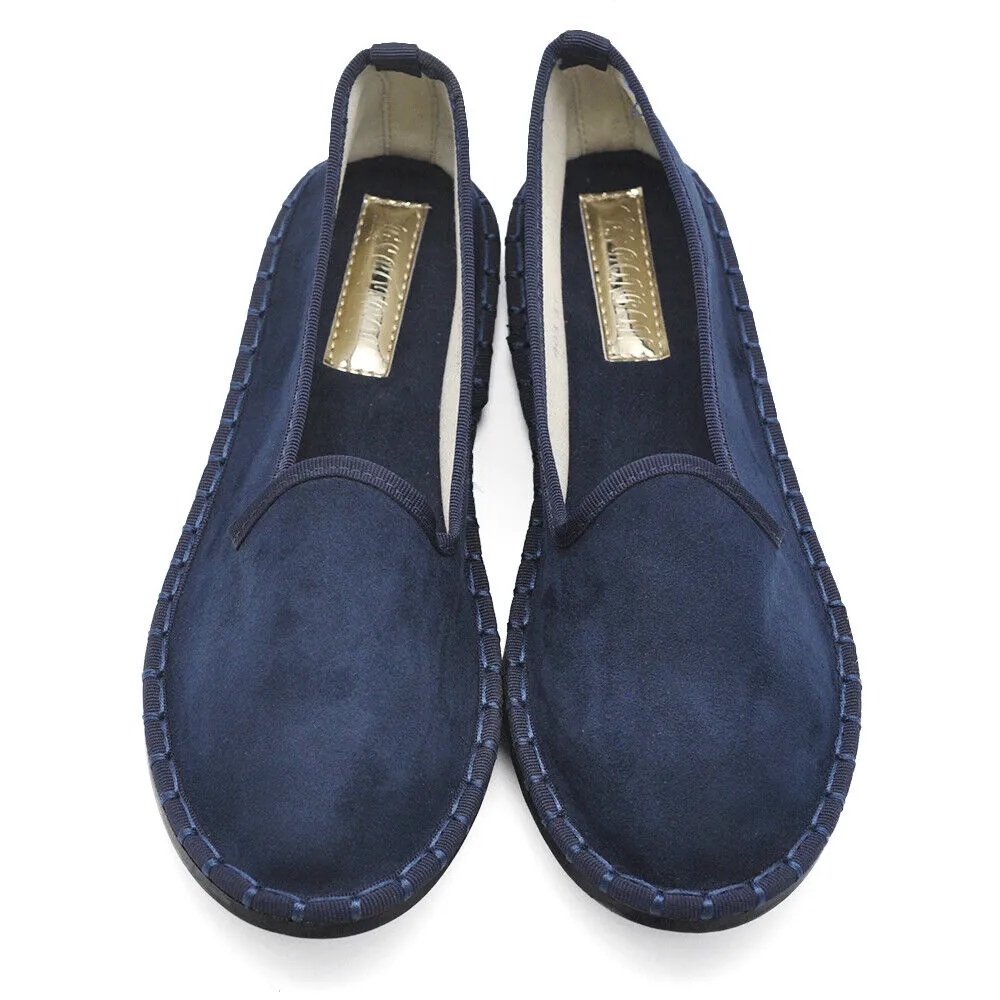 Ballerine Friulane Scarpe Veneziane Donna In Velluto o ecopelle laminato 608