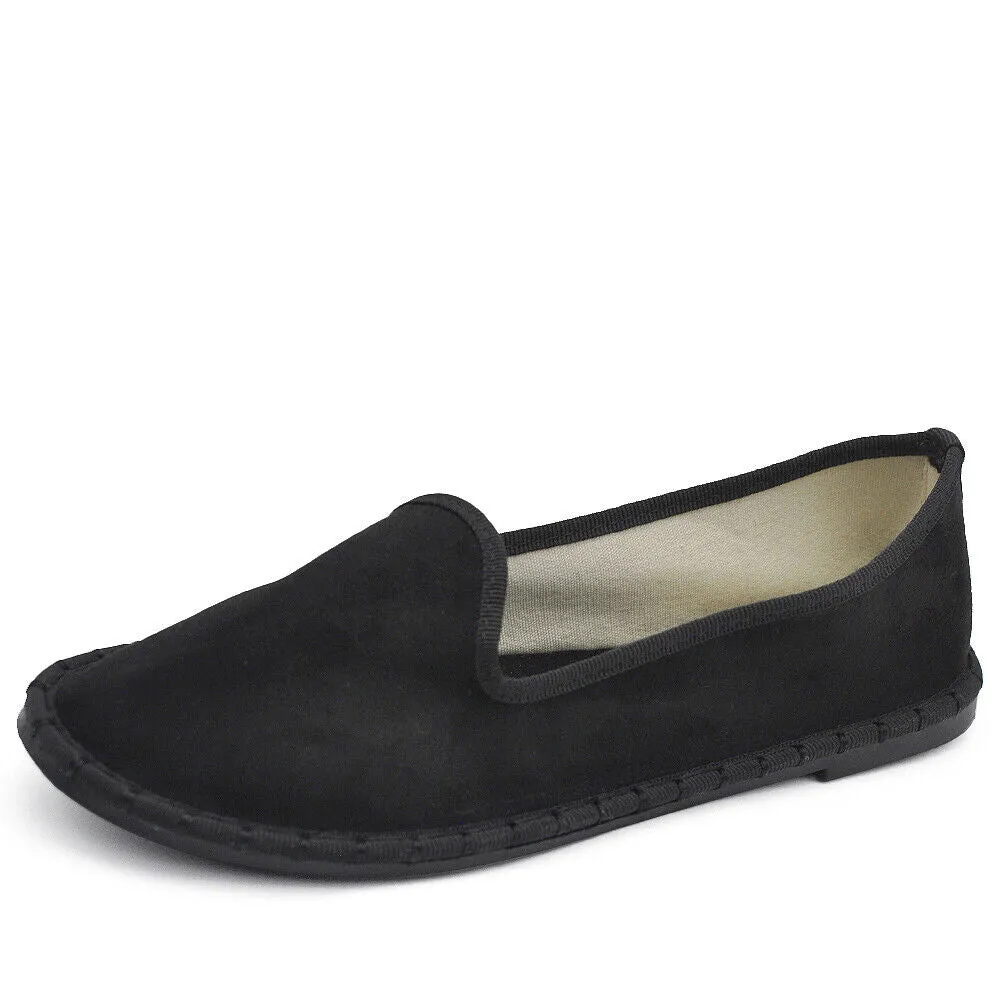 Ballerine Friulane Scarpe Veneziane Donna In Velluto o ecopelle laminato 608