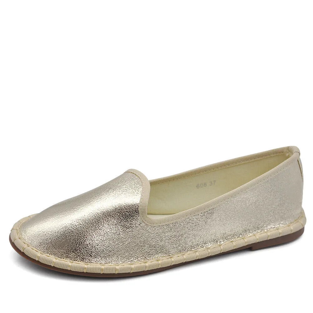 Ballerine Friulane Scarpe Veneziane Donna In Velluto o ecopelle laminato 608