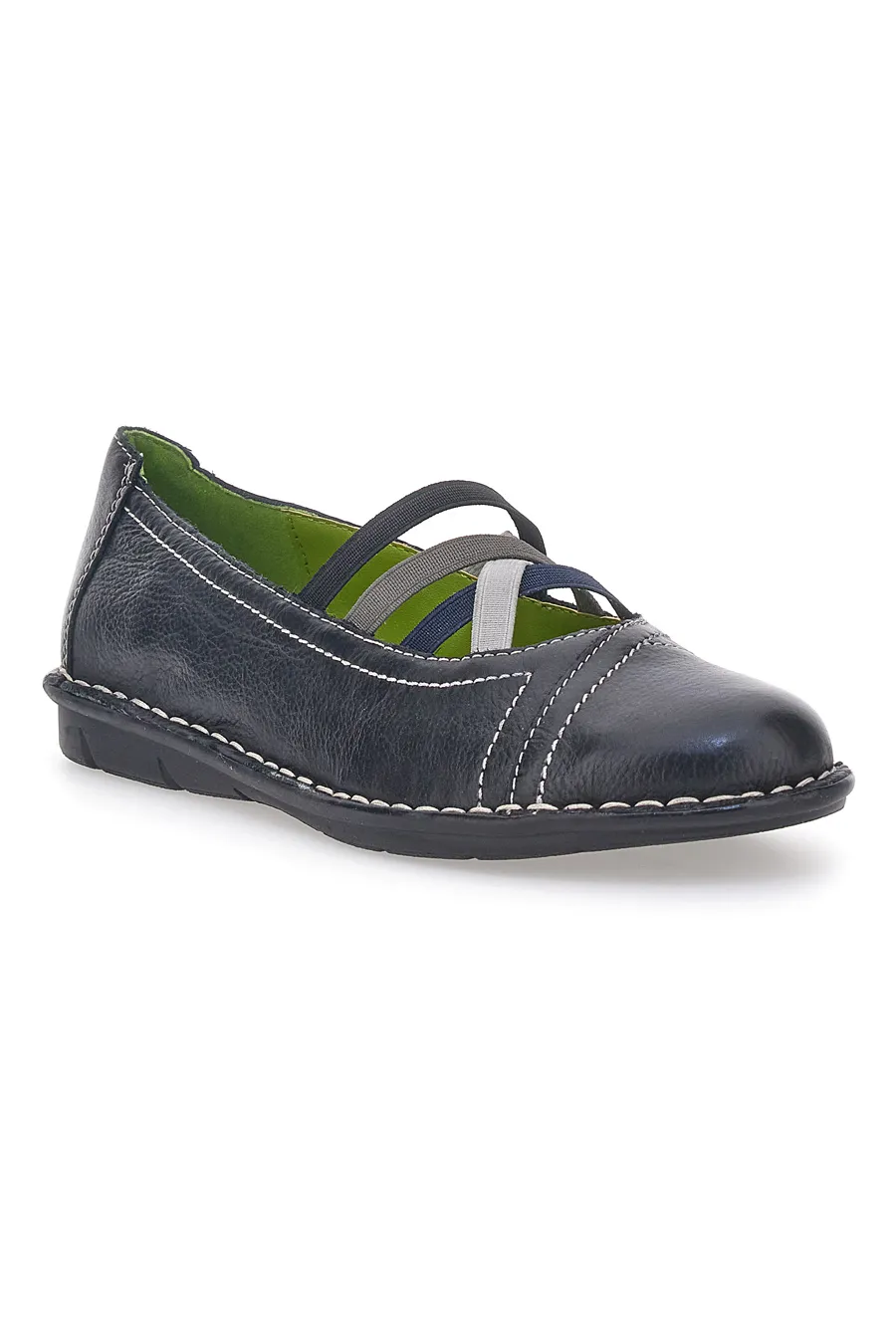 Ballerine Nero con Elastici Mio Tempo 19840