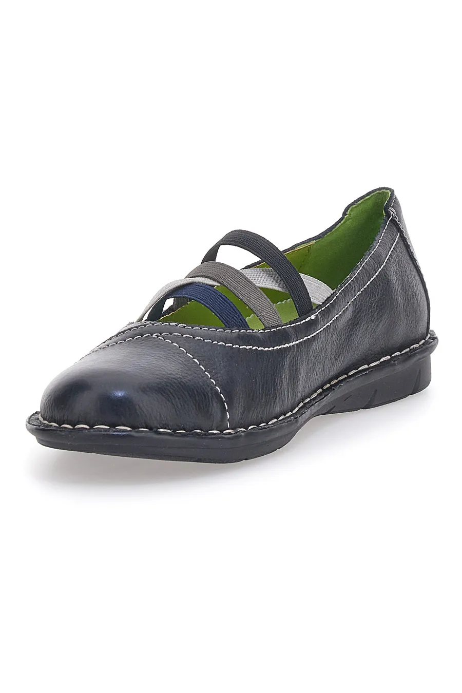 Ballerine Nero con Elastici Mio Tempo 19840