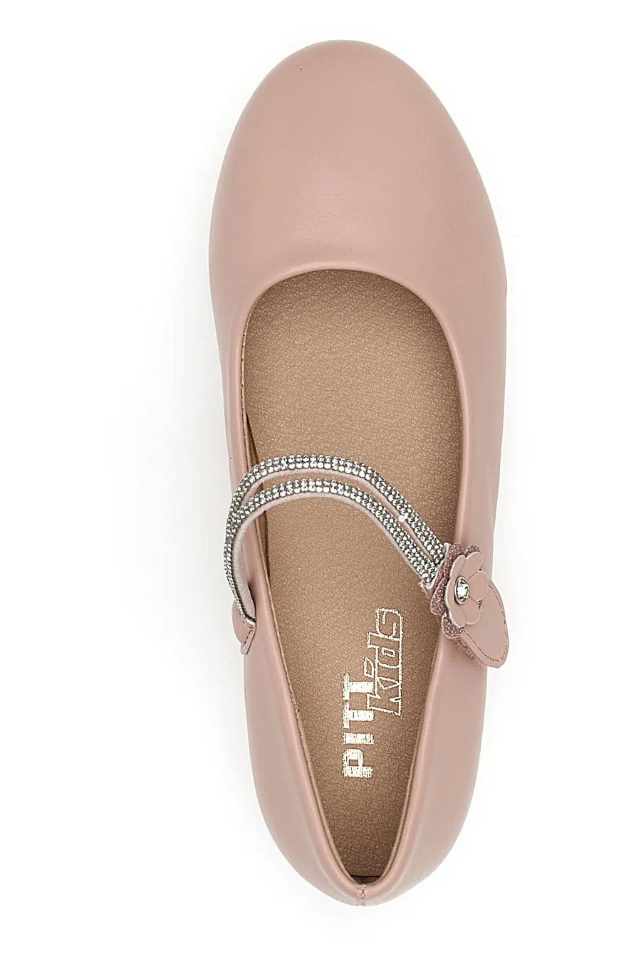 Ballerine Rosa Con Strass e Applicazione Floreale Pitt Kids 392450