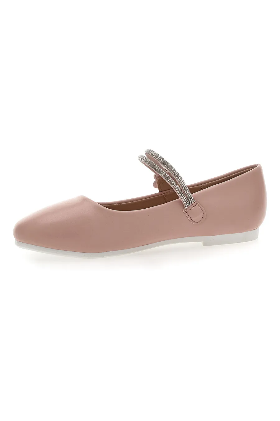 Ballerine Rosa Con Strass e Applicazione Floreale Pitt Kids 392450