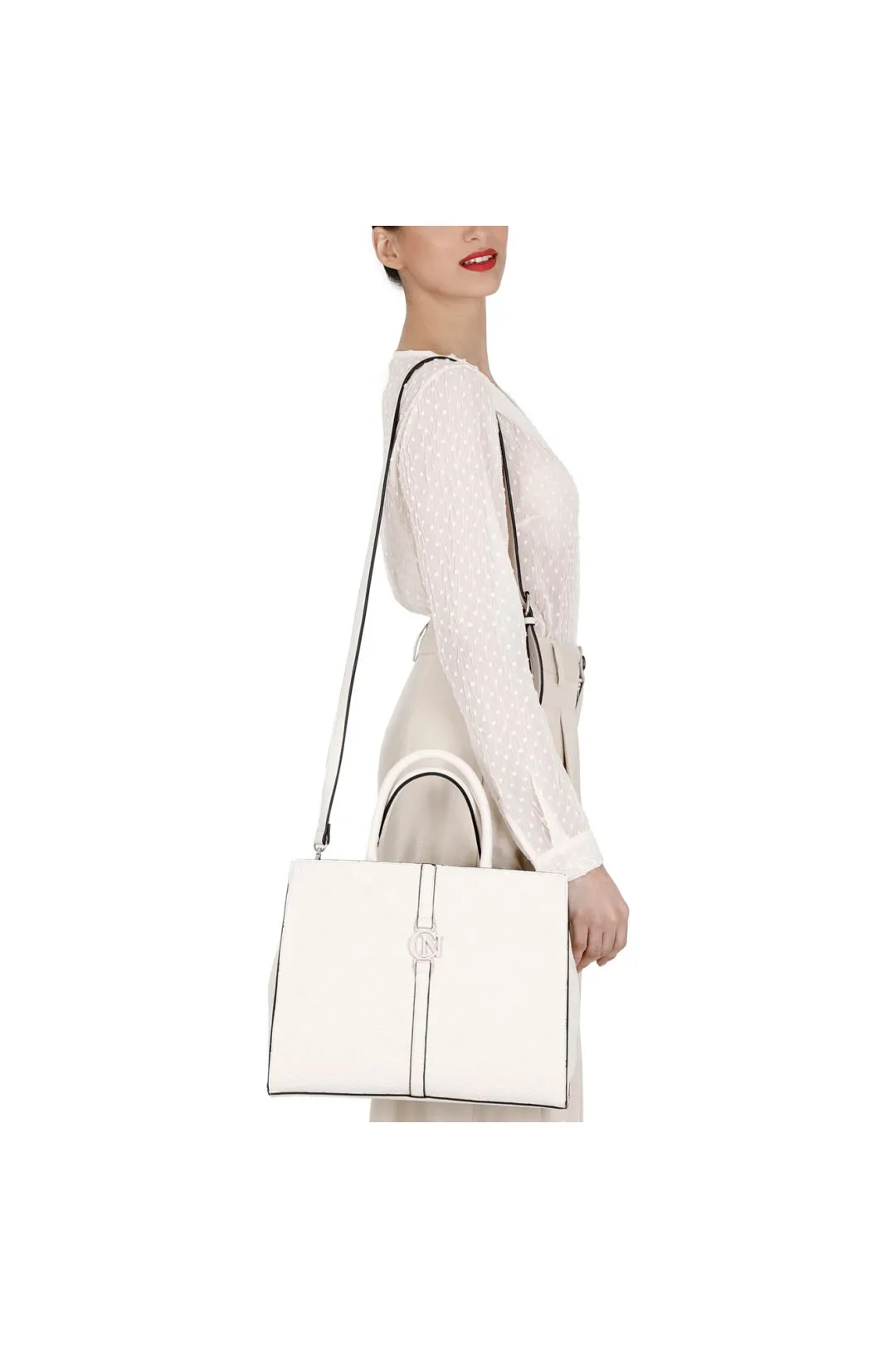 BAULETTO RIGIDO CON STAMPA MONOGRAMMA