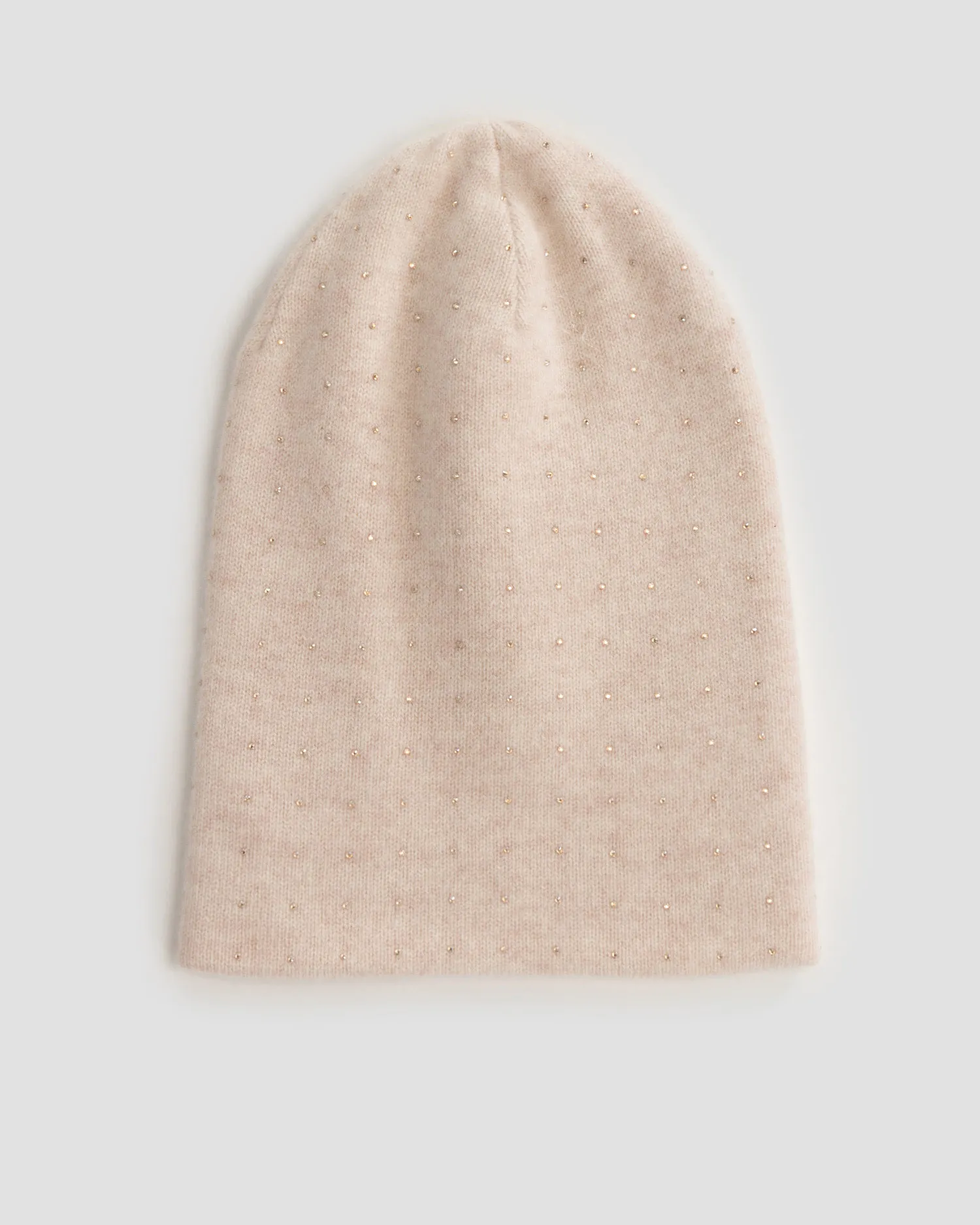 Berretto beige in cashmere da donna William Sharp ht1946-biscuit