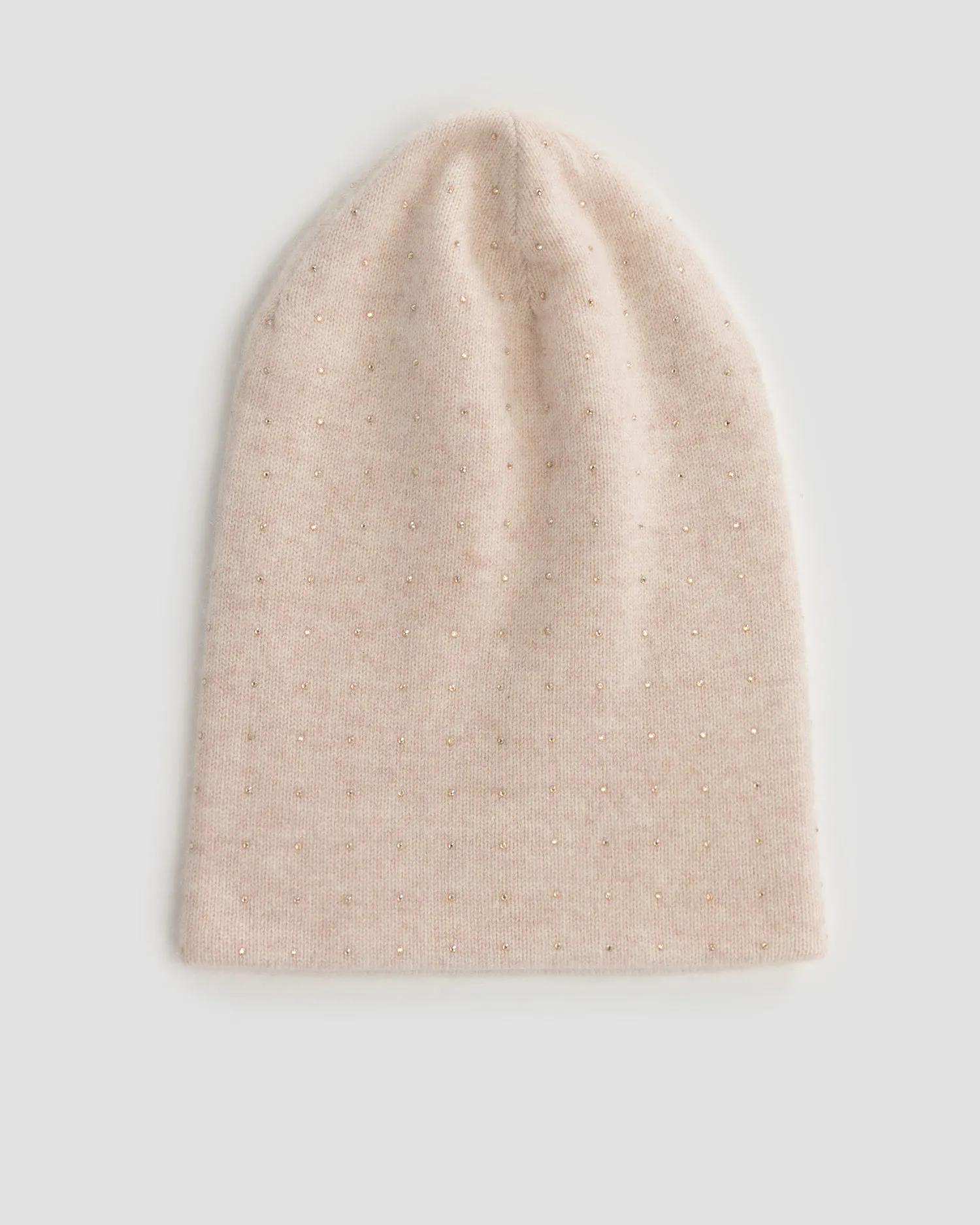 Berretto beige in cashmere da donna William Sharp ht1946-biscuit