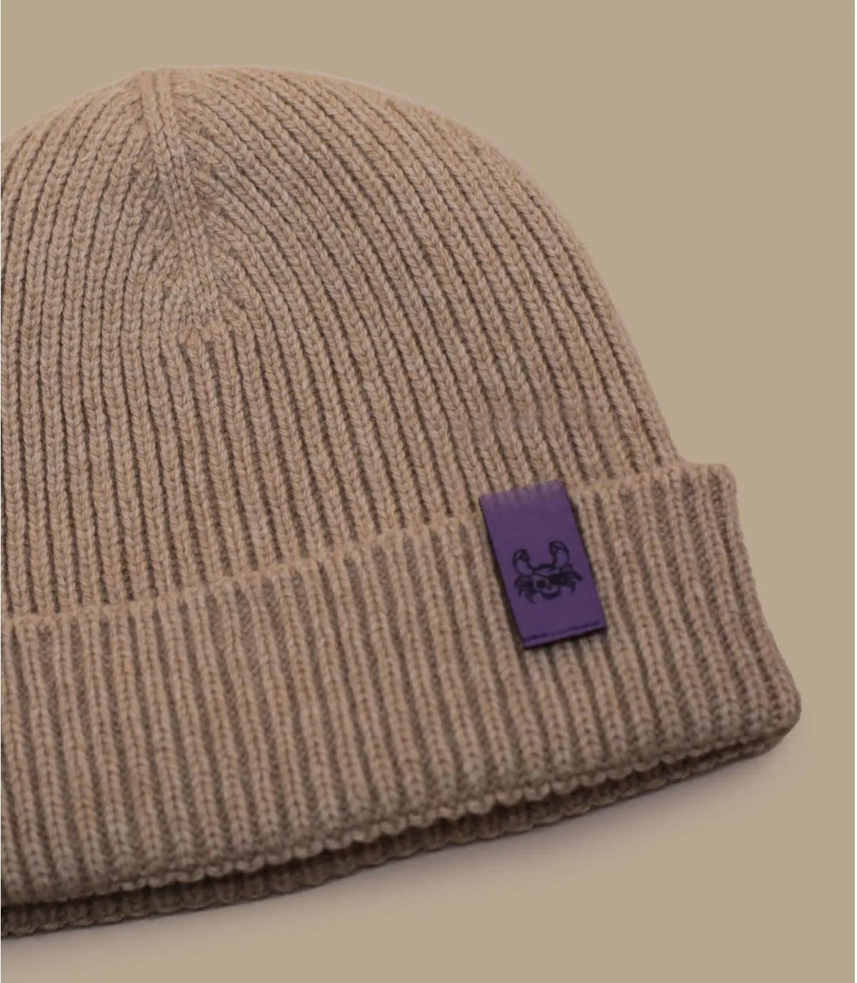     berretto di cammello prodotto in Francia   Bonnet Ocean Legend camel purple     