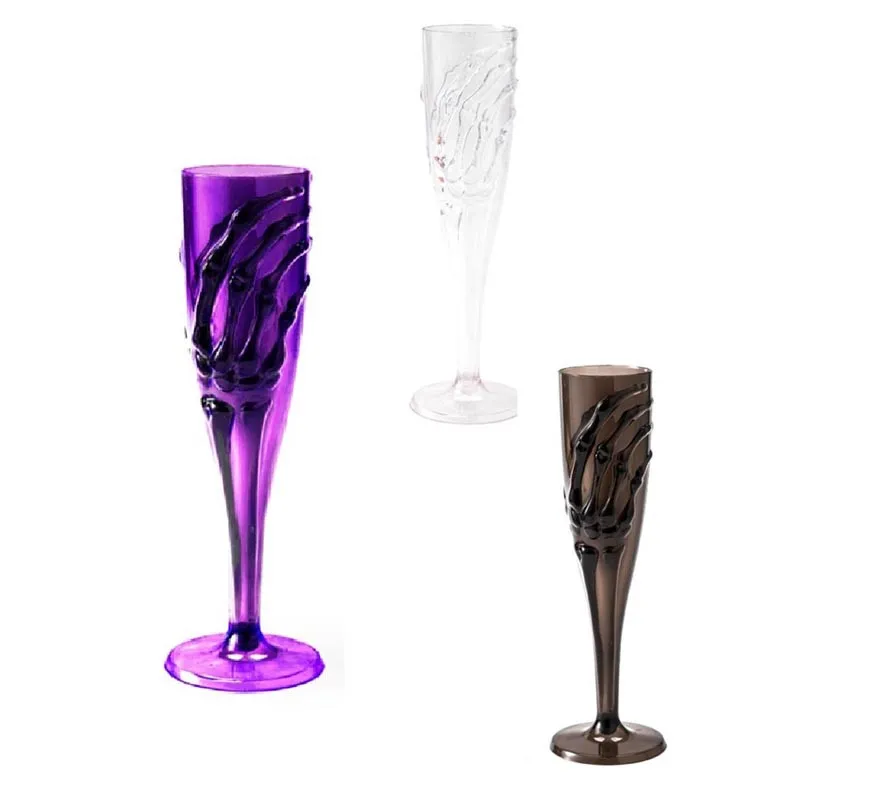 Bicchiere da champagne per Halloween in vari colori