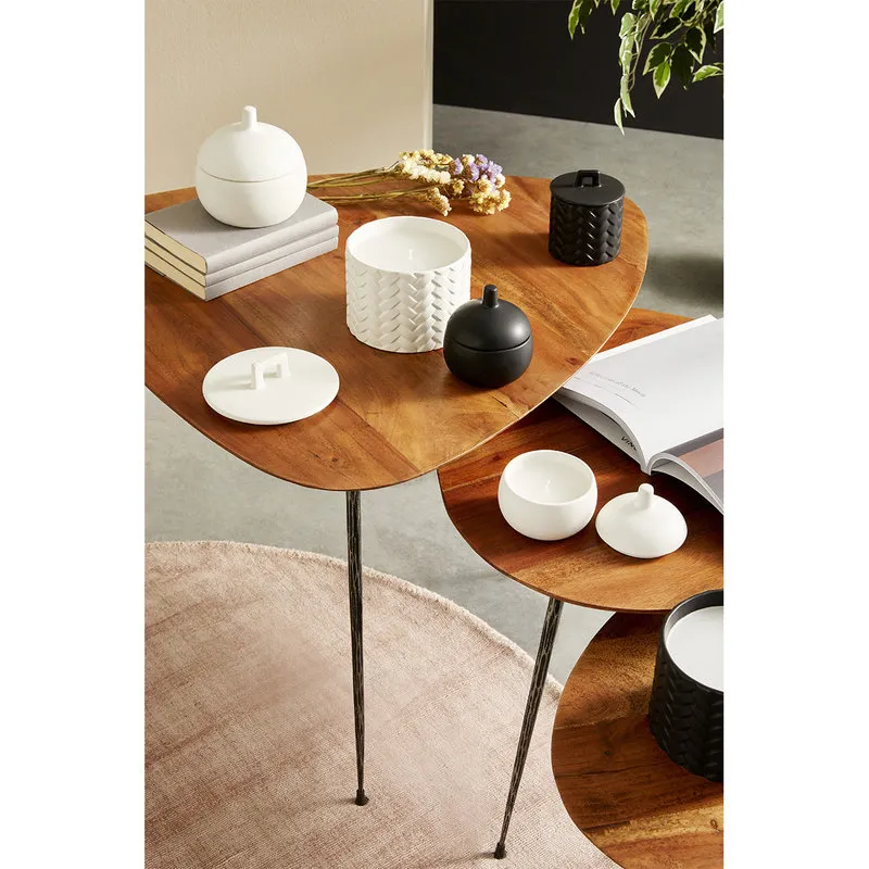 Bizzotto Candela c-coperchio Canister bianco ø14