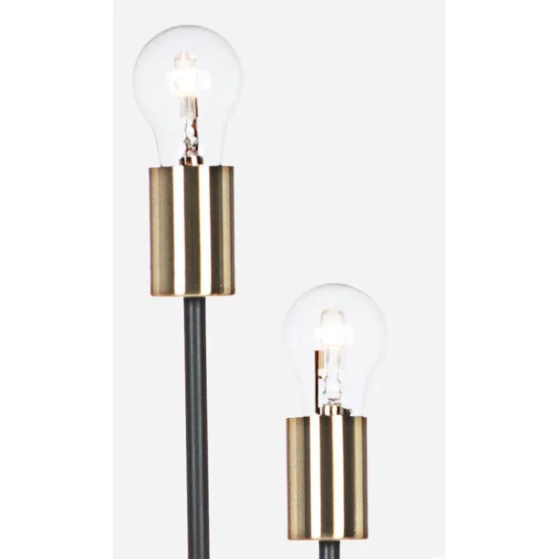 Bizzotto Piantana Fiaccola 5 luci nero h155
