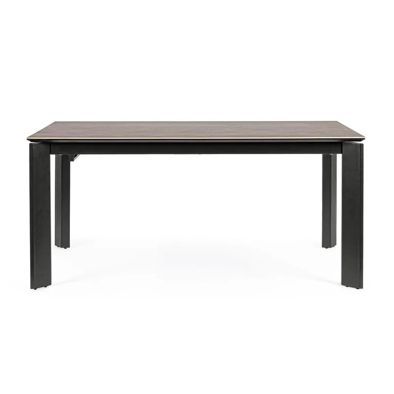 Bizzotto Tavolo allungabile Briva grigio-nero 160-220x90