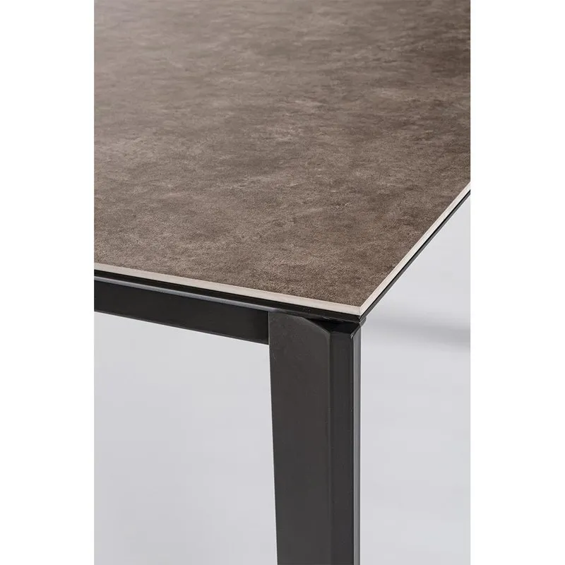 Bizzotto Tavolo allungabile Briva grigio-nero 160-220x90
