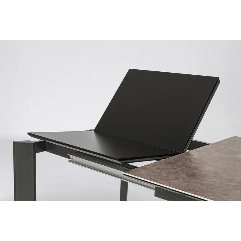 Bizzotto Tavolo allungabile Briva grigio-nero 160-220x90