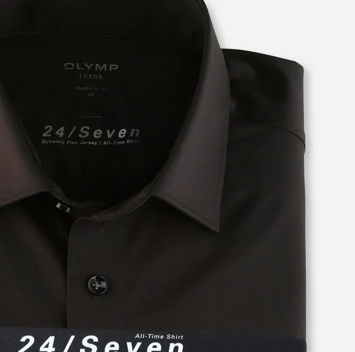Black jersey shirt olymp modern fit