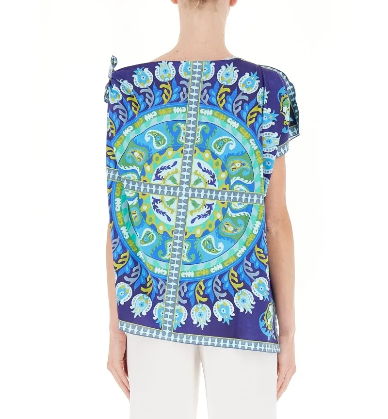 Blusa con fiocco