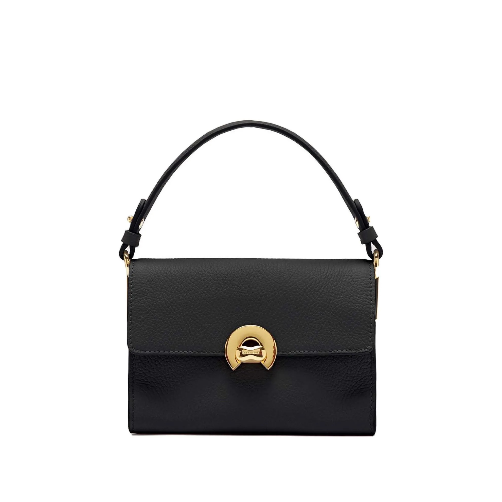 Borsa a mano binxie small in pelle martellata