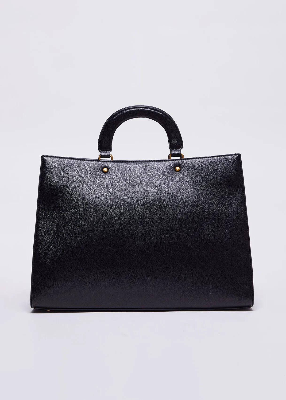Borsa a mano con logo pitonato