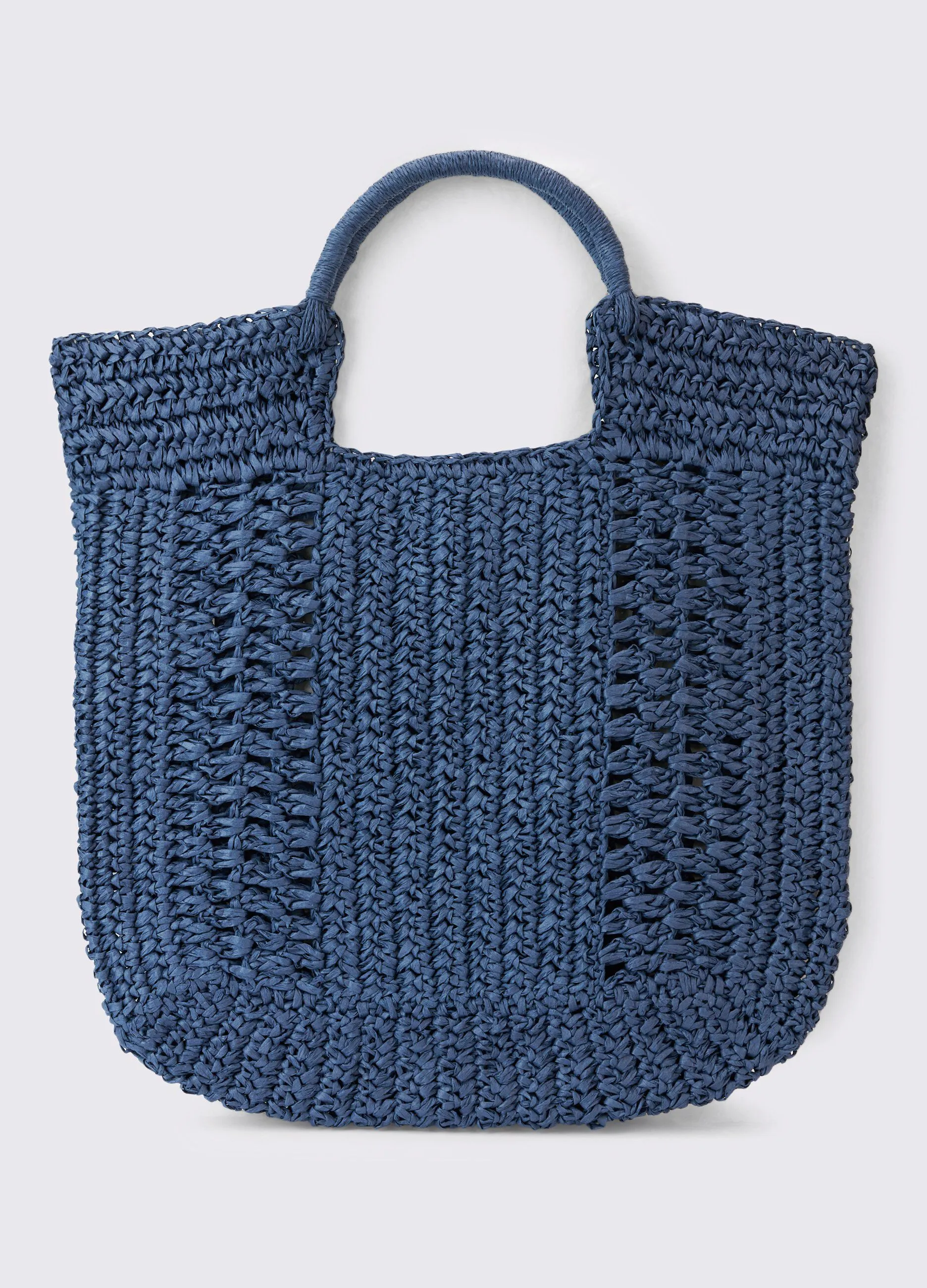 Borsa a mano in paglia colorata donna