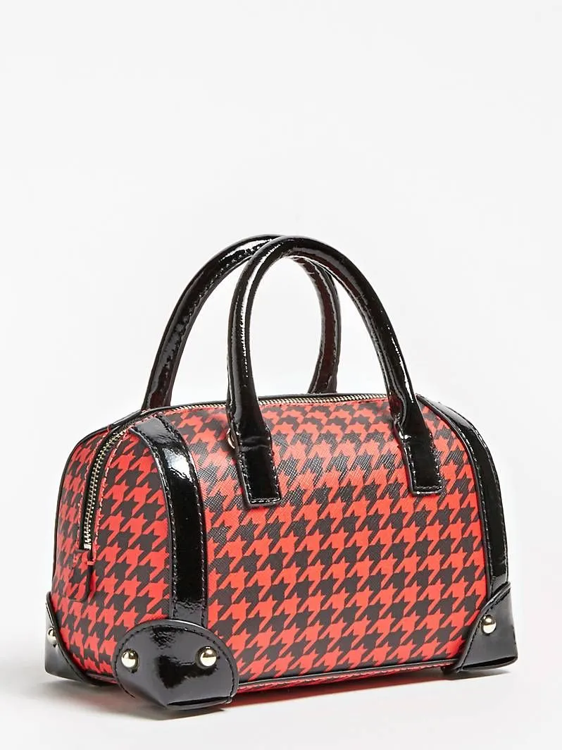 Borsa a mano lucienne pied de poule