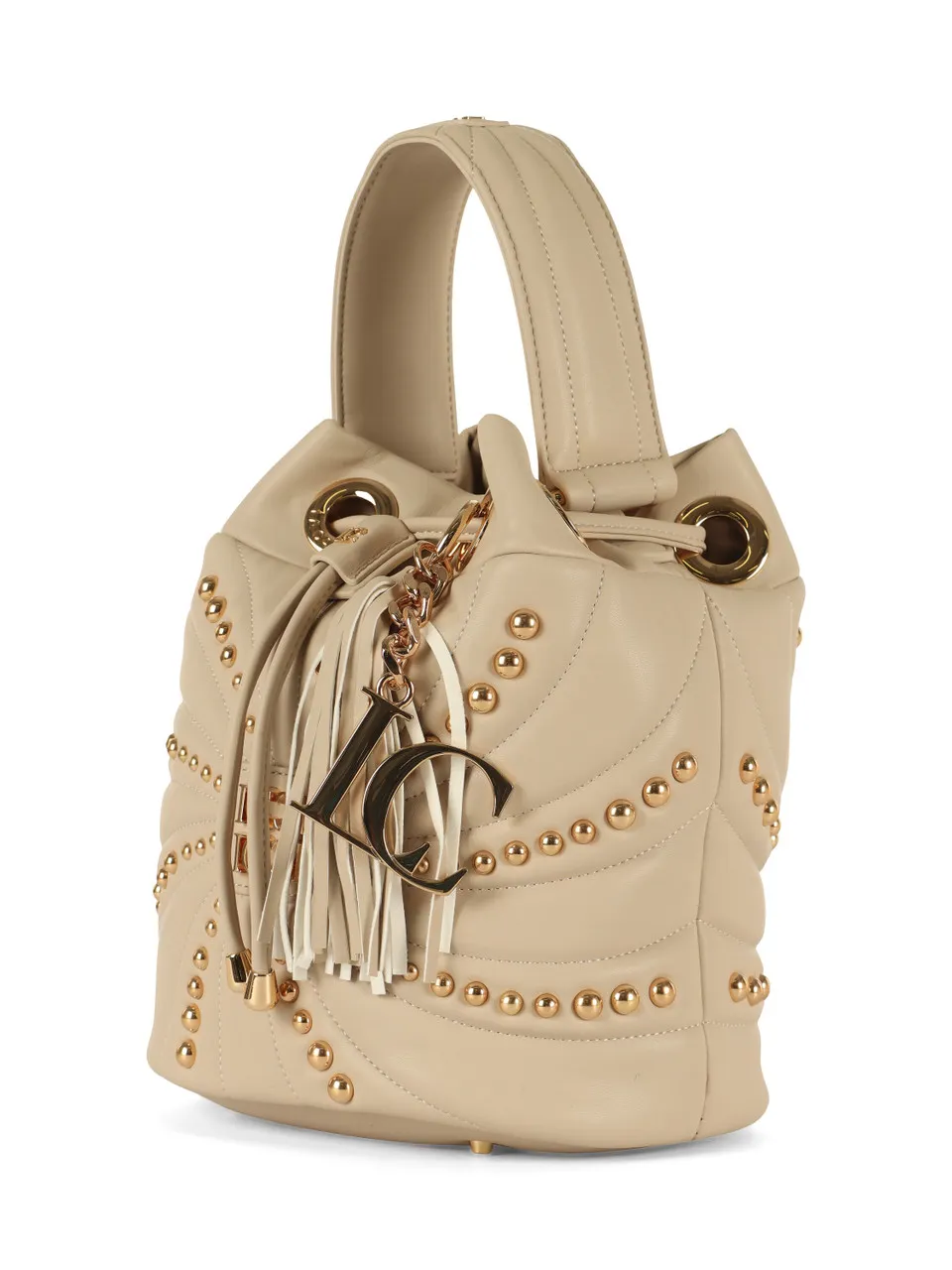 Borsa a secchiello OYSTER STUDS