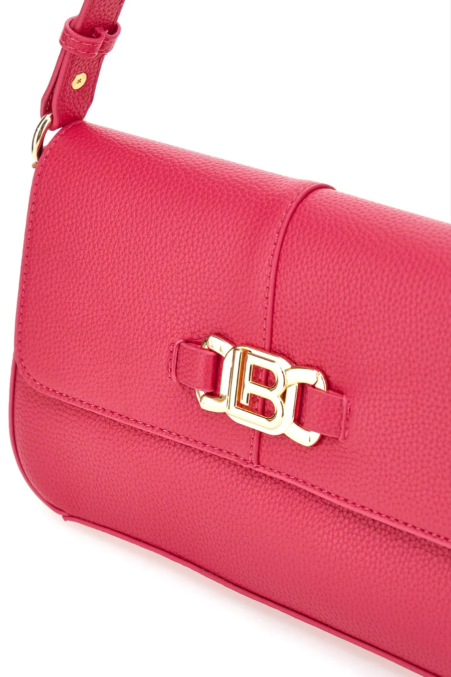 Borsa a Spalla Fucsia con Plancetta Dorata Laura Biagiotti 121-3