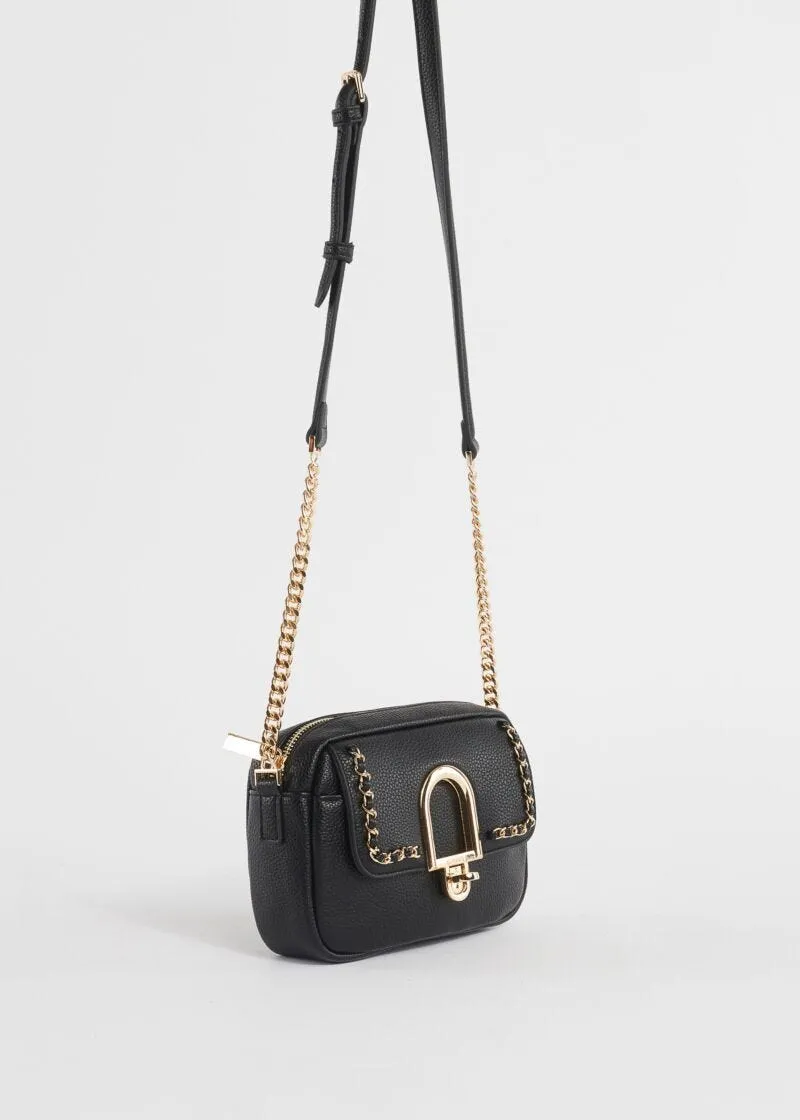 Borsa crossbody con catene
