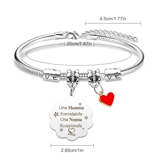 Bracciale Nonna, Regalo Nonna, Regalo Nonna Compleanno, Nonna Idee Regalo, Regalo Festa Della Nonna, Regali Per Nonna Regalo Pen