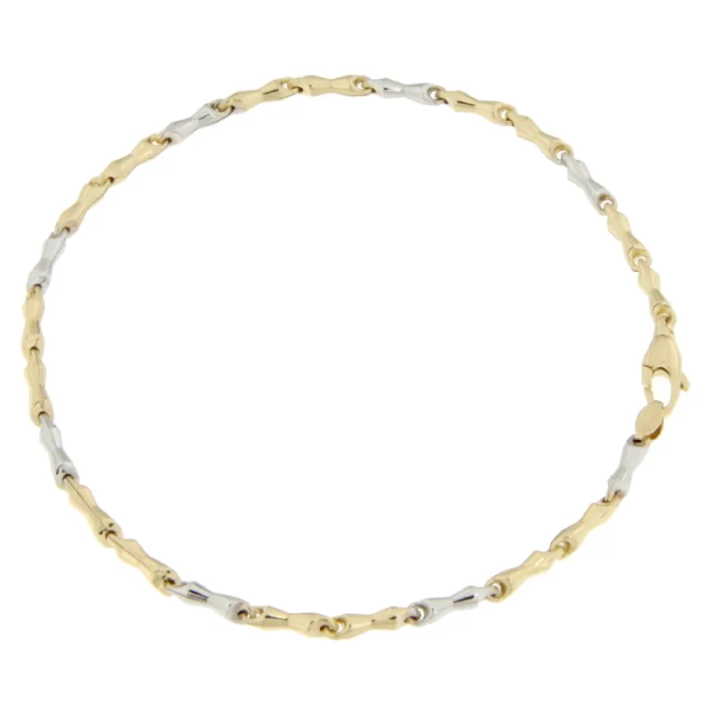 Bracciale Uomo Oro Giallo Bianco GL100533