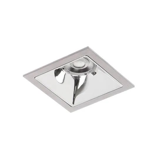 BRUMBERG Apollo Mini, liscia, angolare, DALI, 4.000 K, argento