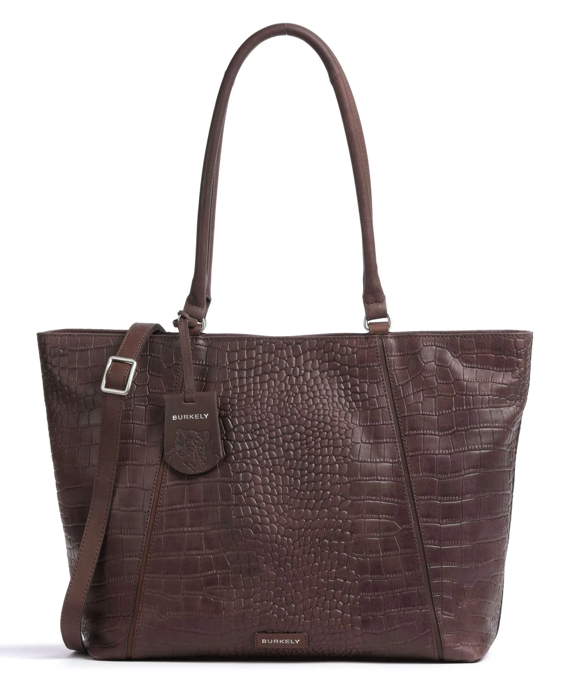  Burkely Cool Colbie Borsa shopper 15″ pelle in rilievo marrone scuro  