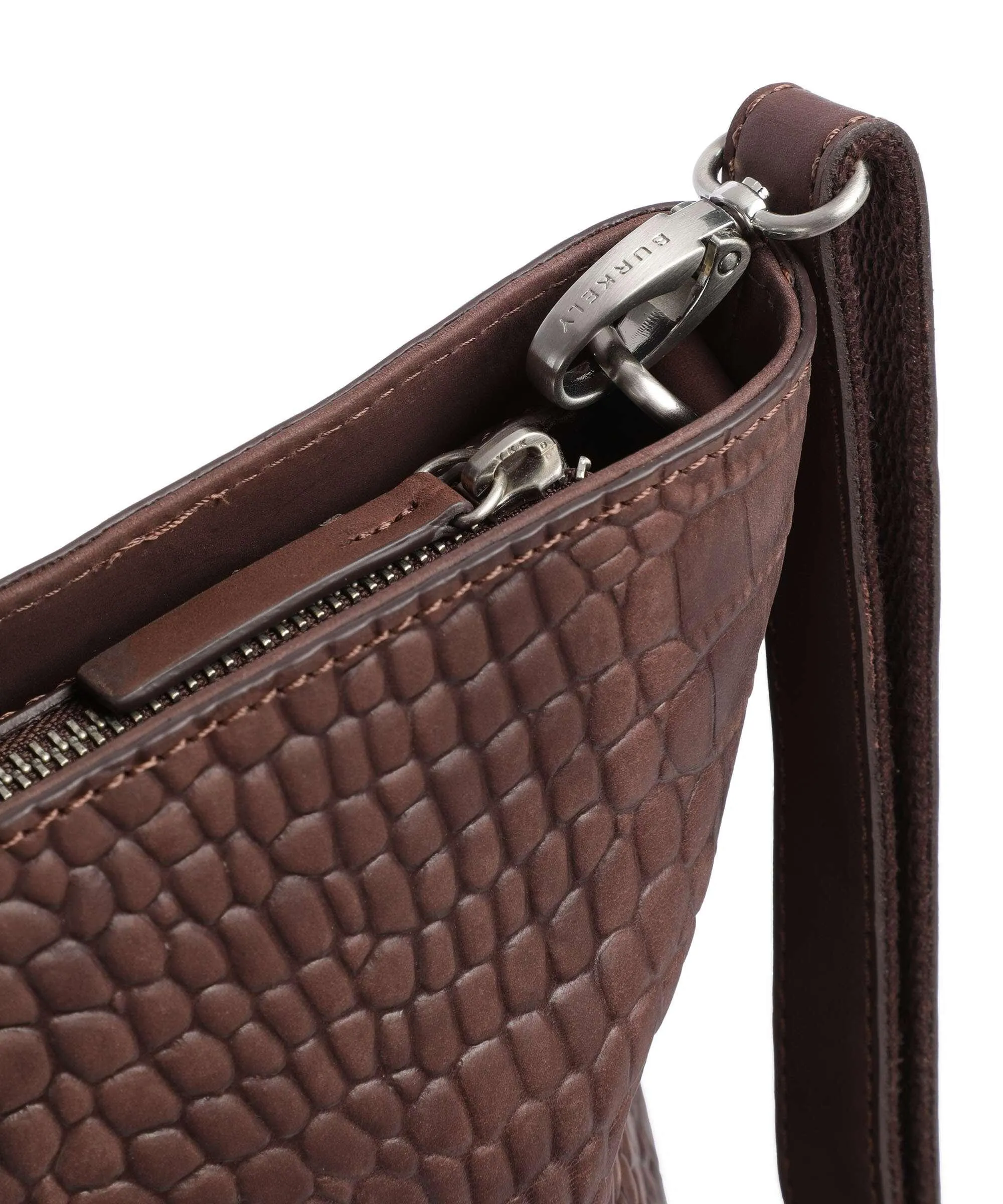  Burkely Cool Colbie Borsa shopper 15″ pelle in rilievo marrone scuro  